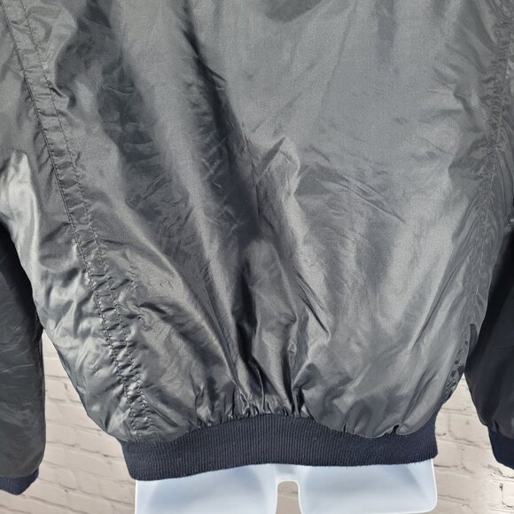 VTG Pennzoil Penske Racing Black Insulated Zip Bomber Puffer Jacket Medium M - Picture 12 of 16
